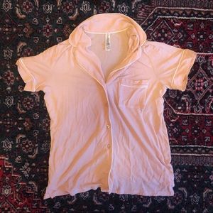 Pink pajama top